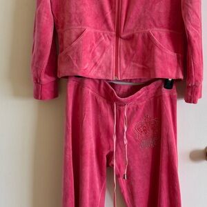 Juicy Couture Pink Velour Tracksuit